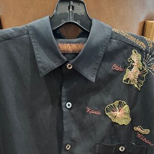 Tori Richard Kona Brewing Company Silk/cotton shirt